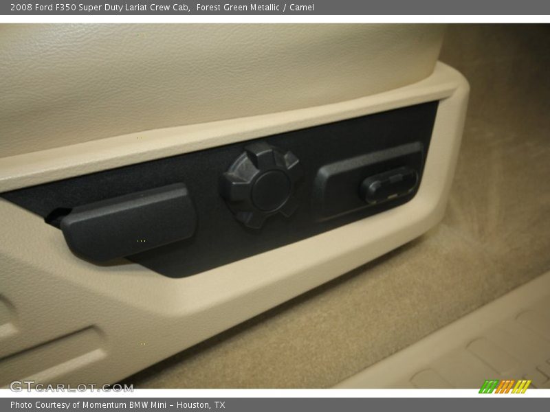 Forest Green Metallic / Camel 2008 Ford F350 Super Duty Lariat Crew Cab