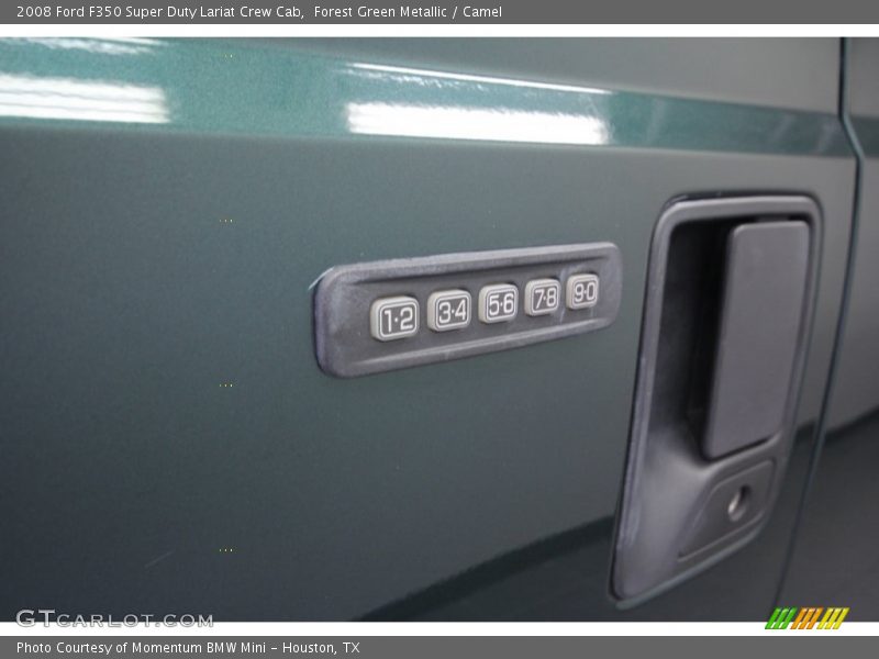 Forest Green Metallic / Camel 2008 Ford F350 Super Duty Lariat Crew Cab
