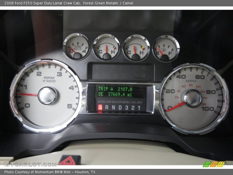  2008 F350 Super Duty Lariat Crew Cab Lariat Crew Cab Gauges