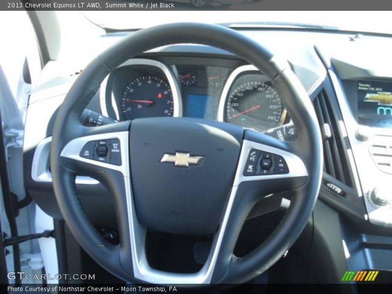 Summit White / Jet Black 2013 Chevrolet Equinox LT AWD