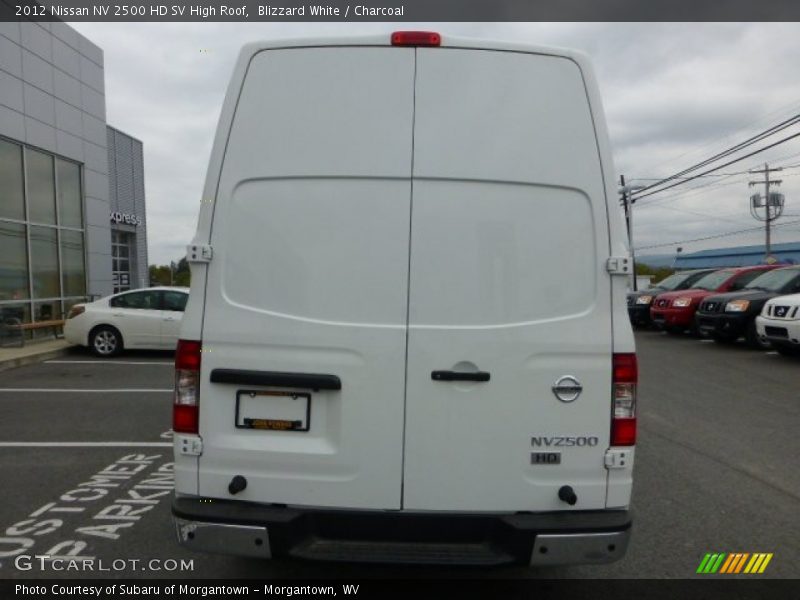 Blizzard White / Charcoal 2012 Nissan NV 2500 HD SV High Roof