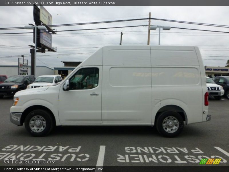 Blizzard White / Charcoal 2012 Nissan NV 2500 HD SV High Roof