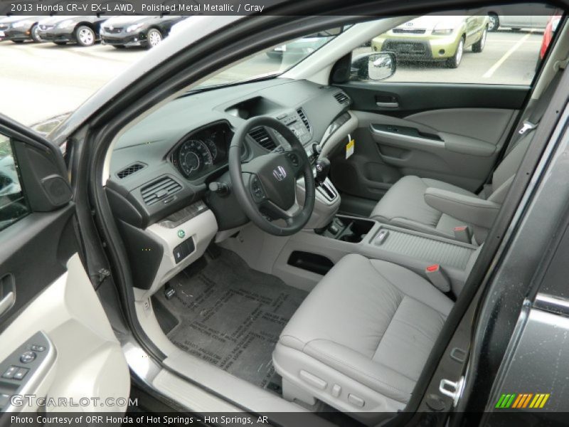 Gray Interior - 2013 CR-V EX-L AWD 