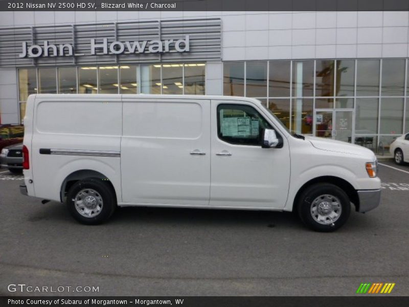 Blizzard White / Charcoal 2012 Nissan NV 2500 HD SV