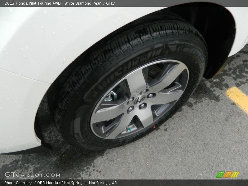 White Diamond Pearl / Gray 2013 Honda Pilot Touring 4WD