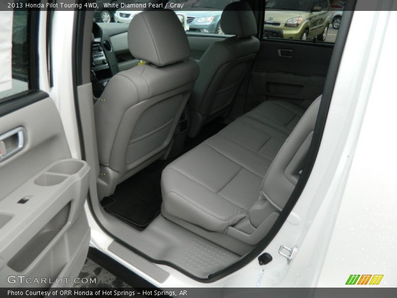White Diamond Pearl / Gray 2013 Honda Pilot Touring 4WD