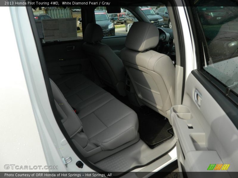 White Diamond Pearl / Gray 2013 Honda Pilot Touring 4WD