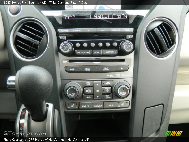 White Diamond Pearl / Gray 2013 Honda Pilot Touring 4WD