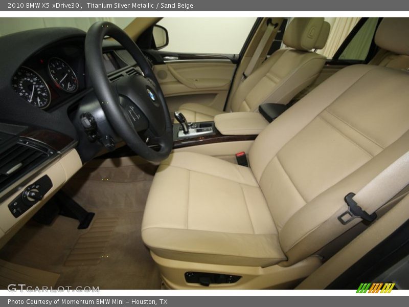 Titanium Silver Metallic / Sand Beige 2010 BMW X5 xDrive30i