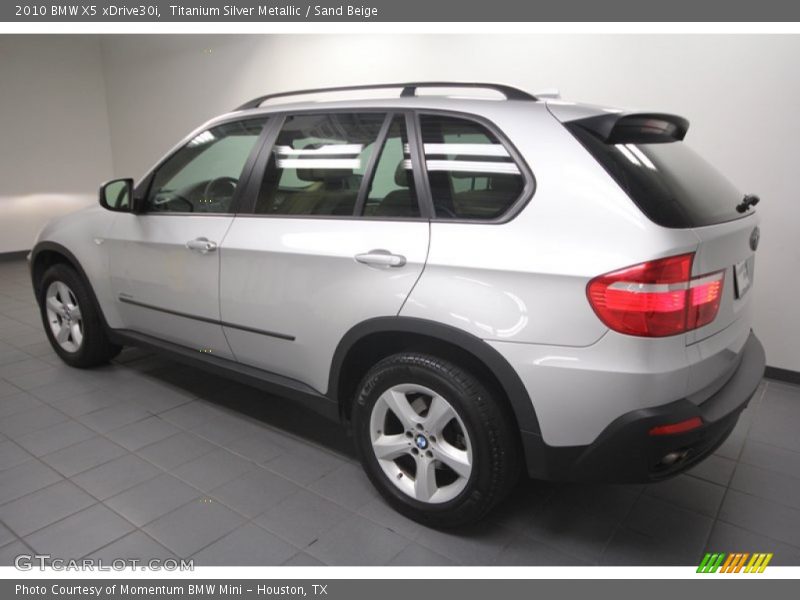 Titanium Silver Metallic / Sand Beige 2010 BMW X5 xDrive30i