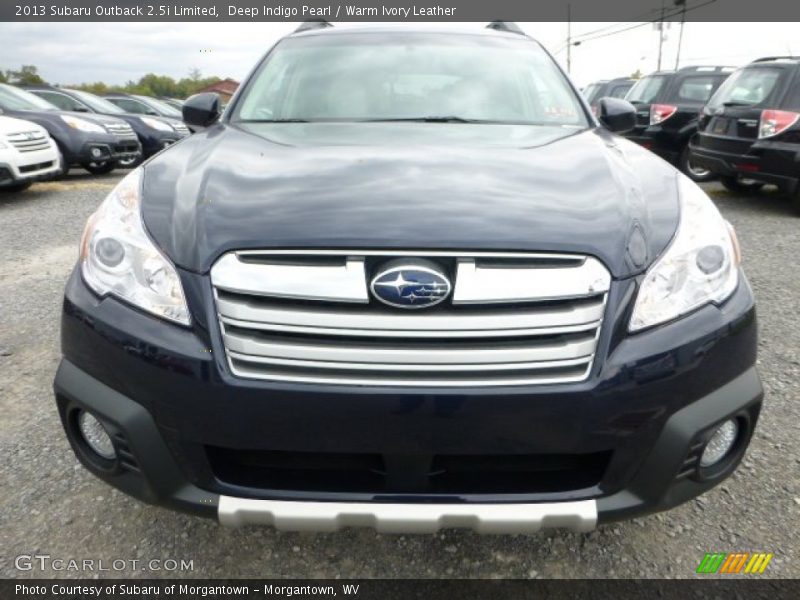 Deep Indigo Pearl / Warm Ivory Leather 2013 Subaru Outback 2.5i Limited