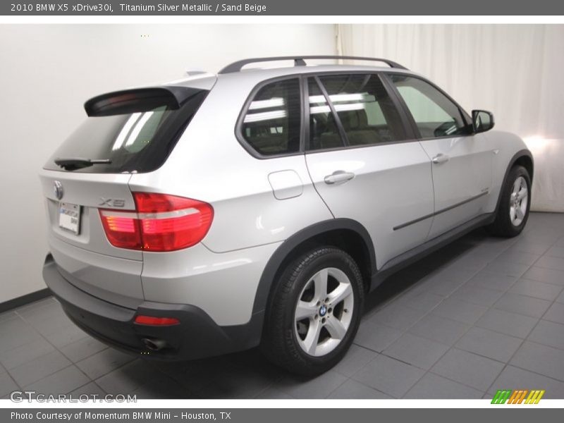 Titanium Silver Metallic / Sand Beige 2010 BMW X5 xDrive30i