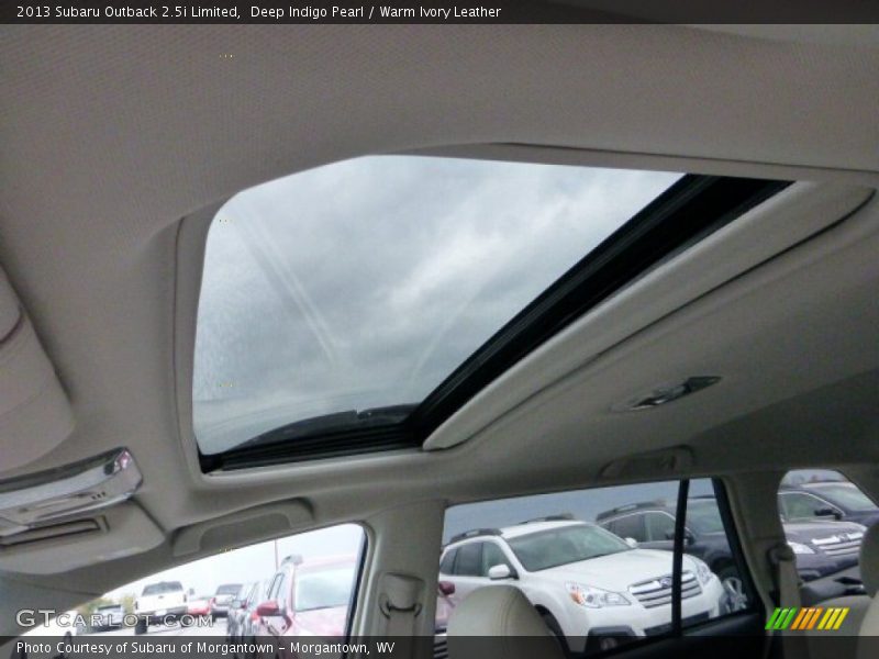 Deep Indigo Pearl / Warm Ivory Leather 2013 Subaru Outback 2.5i Limited