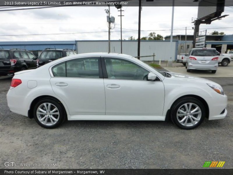 Satin White Pearl / Warm Ivory Leather 2013 Subaru Legacy 2.5i Limited