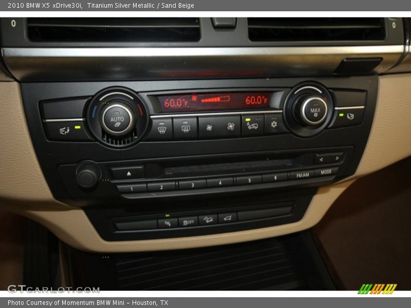 Titanium Silver Metallic / Sand Beige 2010 BMW X5 xDrive30i