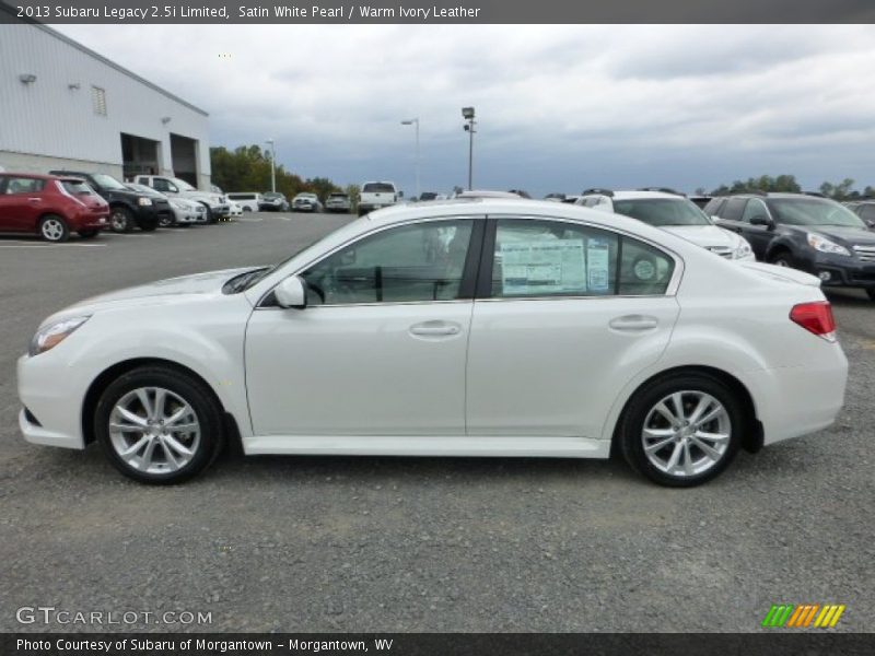 Satin White Pearl / Warm Ivory Leather 2013 Subaru Legacy 2.5i Limited
