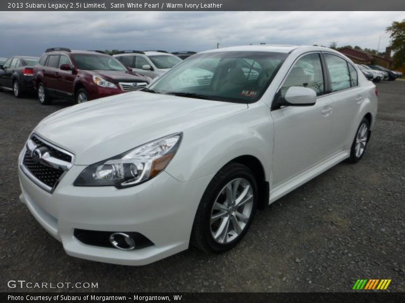 Satin White Pearl / Warm Ivory Leather 2013 Subaru Legacy 2.5i Limited