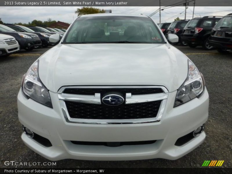 Satin White Pearl / Warm Ivory Leather 2013 Subaru Legacy 2.5i Limited