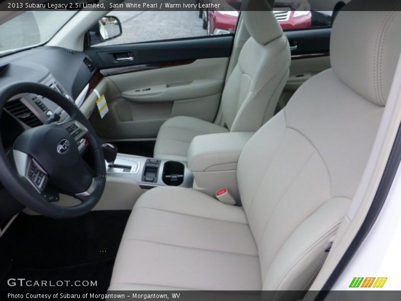 Satin White Pearl / Warm Ivory Leather 2013 Subaru Legacy 2.5i Limited