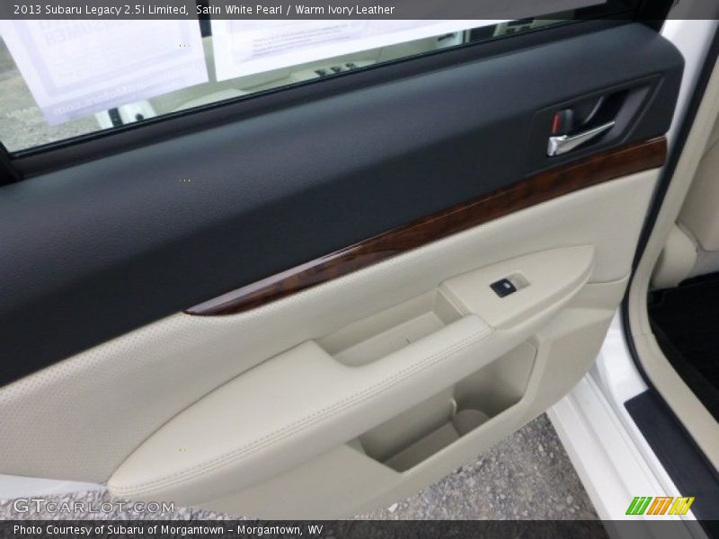 Satin White Pearl / Warm Ivory Leather 2013 Subaru Legacy 2.5i Limited