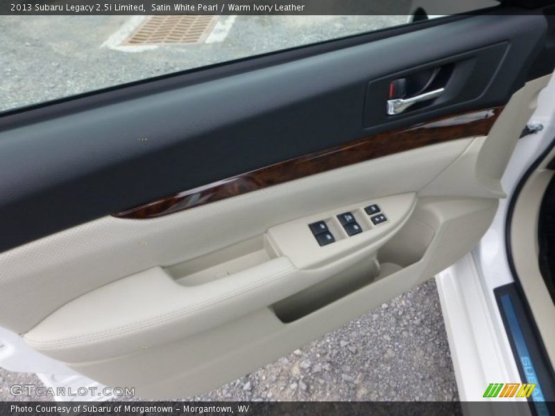 Satin White Pearl / Warm Ivory Leather 2013 Subaru Legacy 2.5i Limited