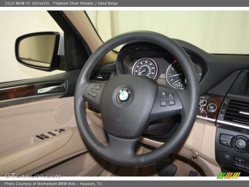 Titanium Silver Metallic / Sand Beige 2010 BMW X5 xDrive30i