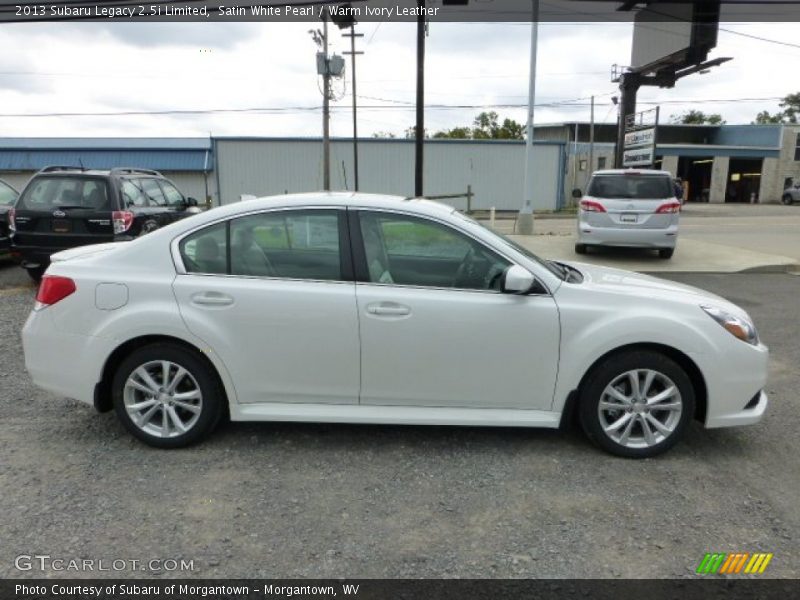 Satin White Pearl / Warm Ivory Leather 2013 Subaru Legacy 2.5i Limited