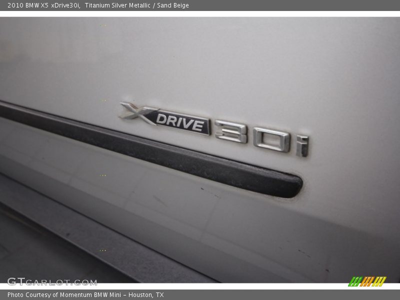 Titanium Silver Metallic / Sand Beige 2010 BMW X5 xDrive30i