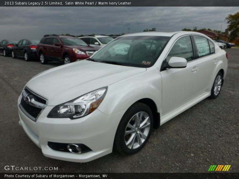 Satin White Pearl / Warm Ivory Leather 2013 Subaru Legacy 2.5i Limited