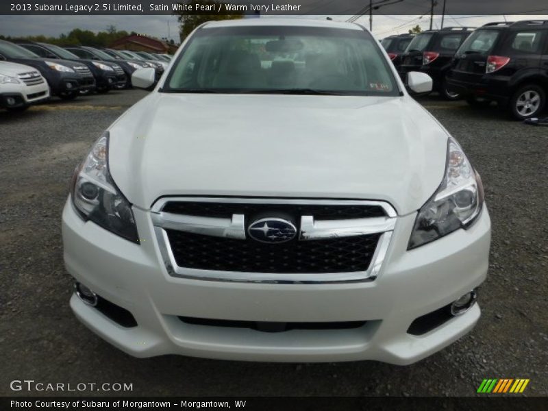 Satin White Pearl / Warm Ivory Leather 2013 Subaru Legacy 2.5i Limited