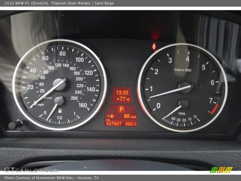 Titanium Silver Metallic / Sand Beige 2010 BMW X5 xDrive30i
