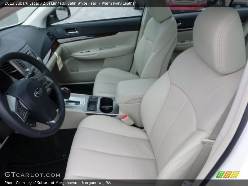 Satin White Pearl / Warm Ivory Leather 2013 Subaru Legacy 2.5i Limited