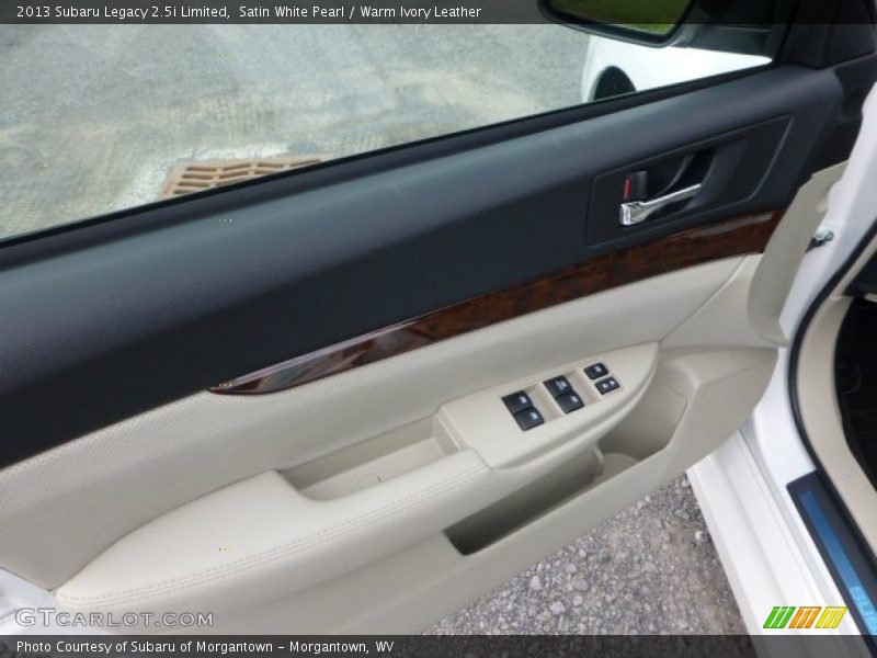 Satin White Pearl / Warm Ivory Leather 2013 Subaru Legacy 2.5i Limited