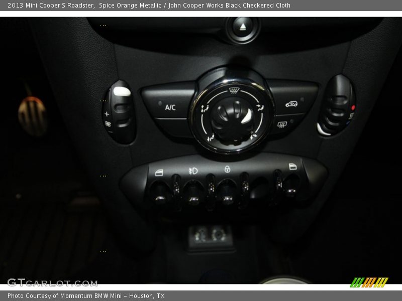 Spice Orange Metallic / John Cooper Works Black Checkered Cloth 2013 Mini Cooper S Roadster