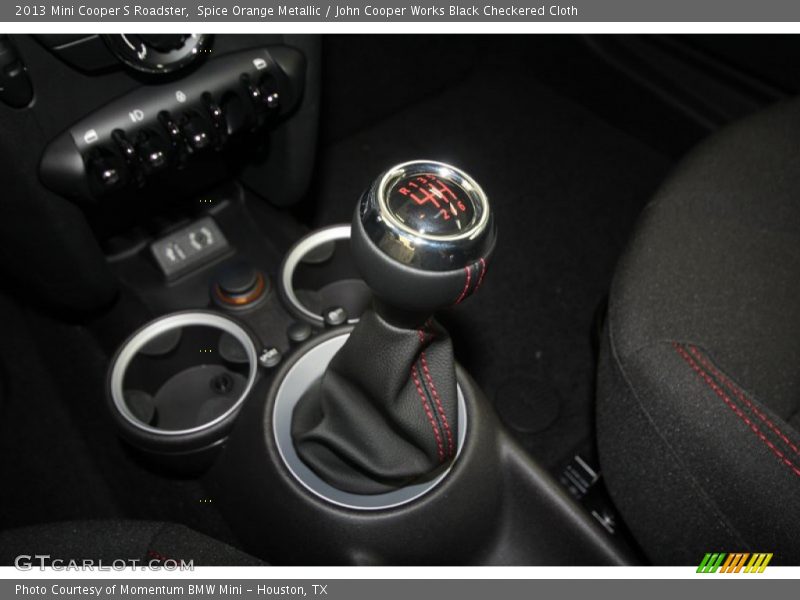 Spice Orange Metallic / John Cooper Works Black Checkered Cloth 2013 Mini Cooper S Roadster