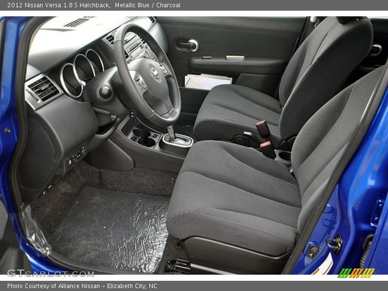 Metallic Blue / Charcoal 2012 Nissan Versa 1.8 S Hatchback