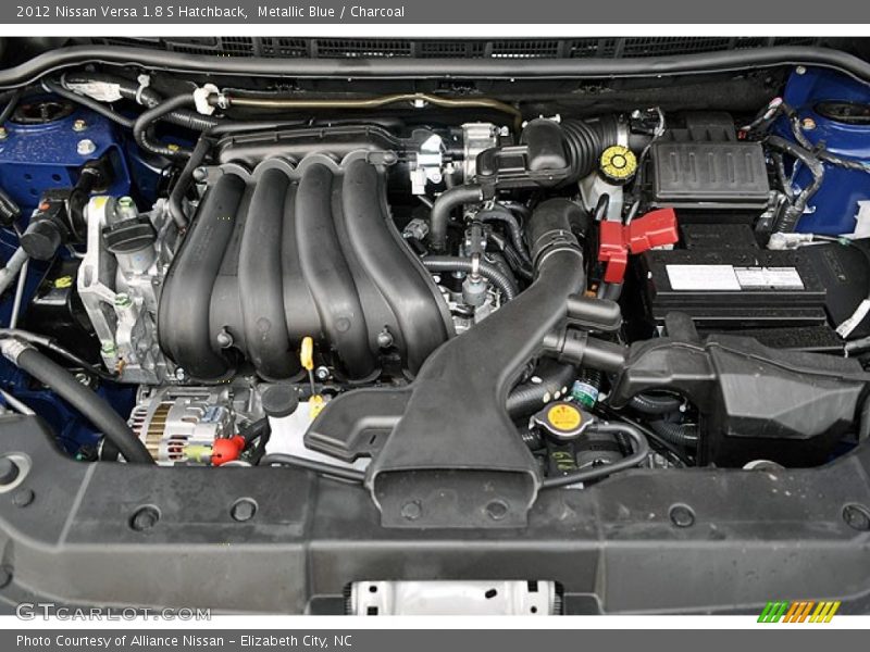 Metallic Blue / Charcoal 2012 Nissan Versa 1.8 S Hatchback