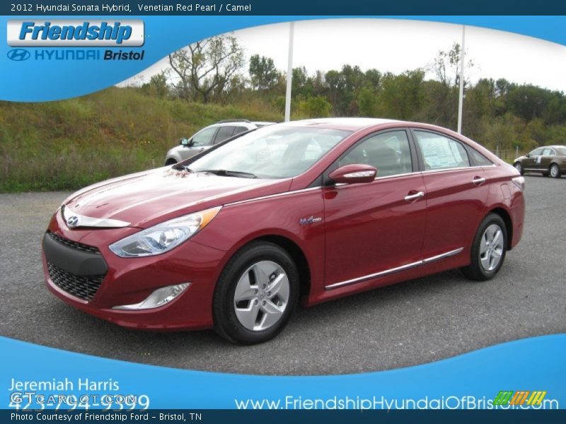 Venetian Red Pearl / Camel 2012 Hyundai Sonata Hybrid