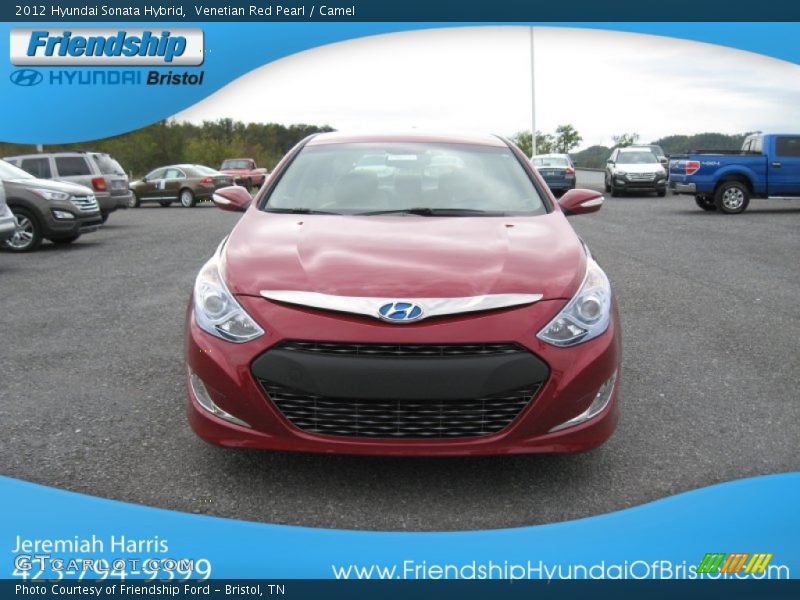 Venetian Red Pearl / Camel 2012 Hyundai Sonata Hybrid
