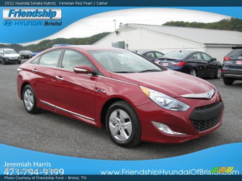 Venetian Red Pearl / Camel 2012 Hyundai Sonata Hybrid