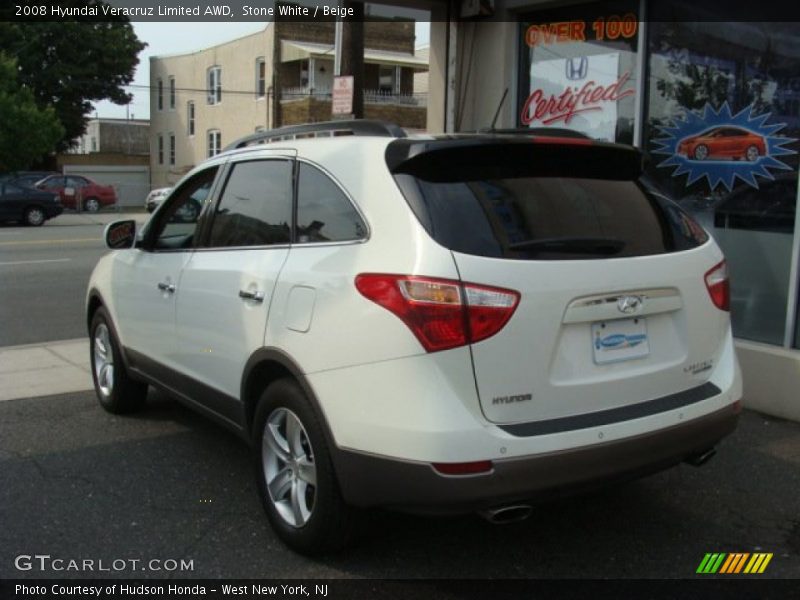 Stone White / Beige 2008 Hyundai Veracruz Limited AWD