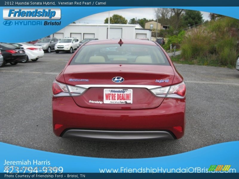 Venetian Red Pearl / Camel 2012 Hyundai Sonata Hybrid