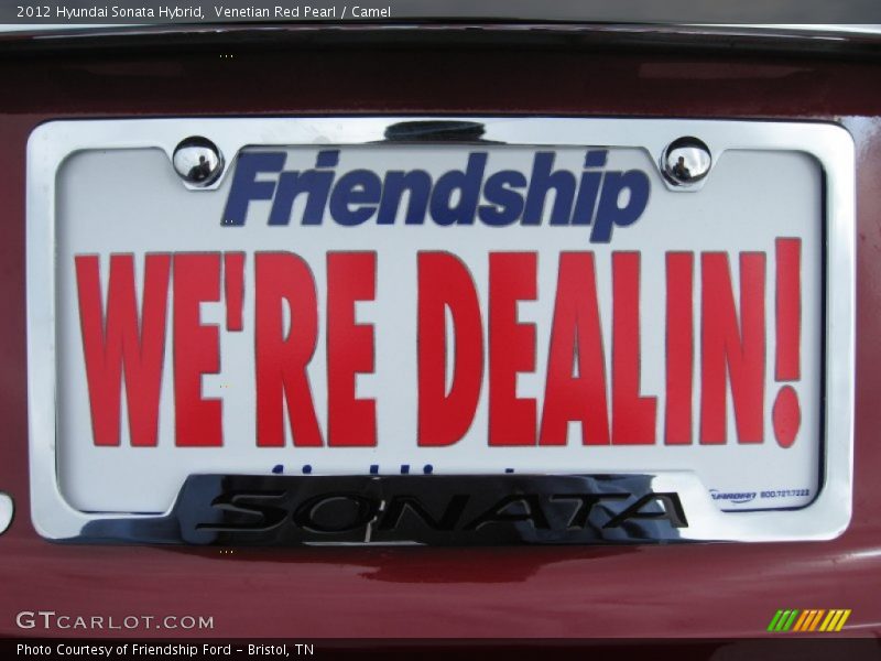Venetian Red Pearl / Camel 2012 Hyundai Sonata Hybrid
