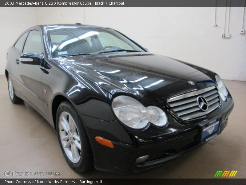 Black / Charcoal 2003 Mercedes-Benz C 230 Kompressor Coupe