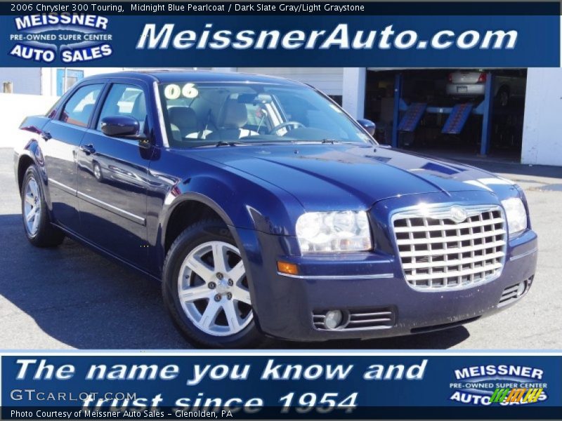Midnight Blue Pearlcoat / Dark Slate Gray/Light Graystone 2006 Chrysler 300 Touring
