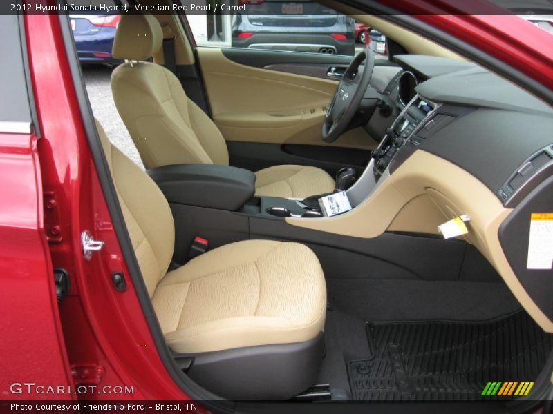 Venetian Red Pearl / Camel 2012 Hyundai Sonata Hybrid