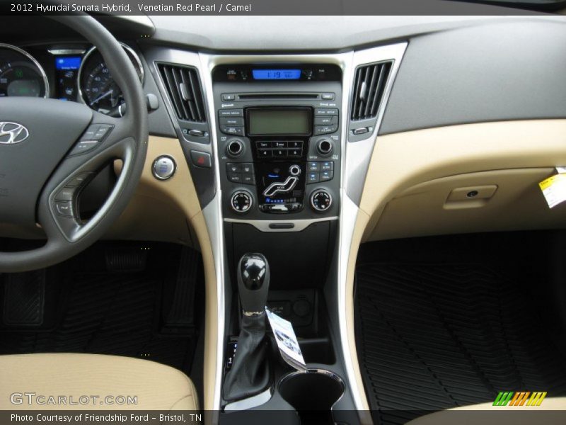 Venetian Red Pearl / Camel 2012 Hyundai Sonata Hybrid