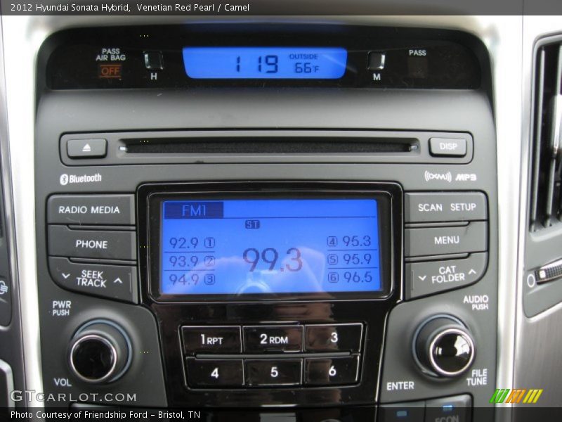 Venetian Red Pearl / Camel 2012 Hyundai Sonata Hybrid