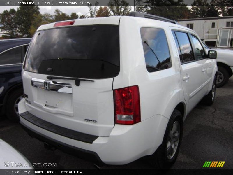 Taffeta White / Gray 2011 Honda Pilot EX-L 4WD