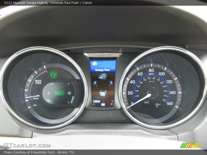 Venetian Red Pearl / Camel 2012 Hyundai Sonata Hybrid